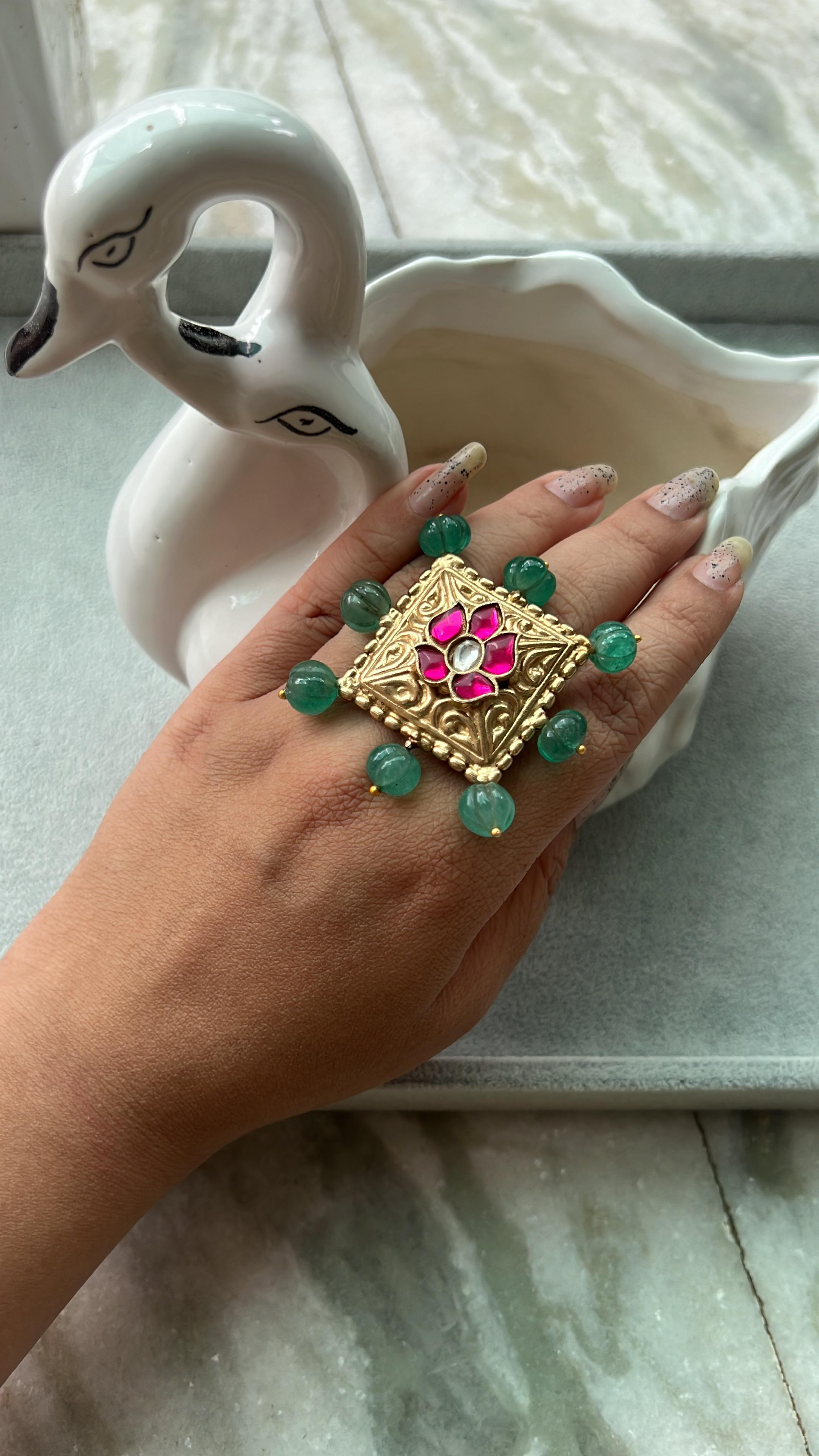 Apala Ruby -Ring (Adjustable)